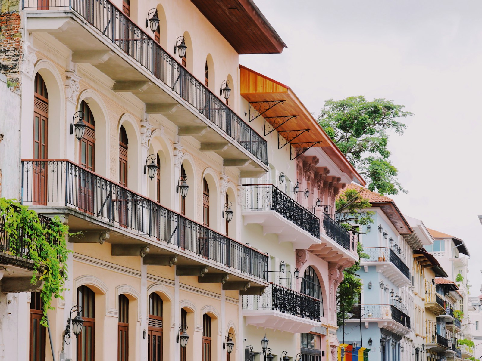 Colonial balconies in Casco Viejo